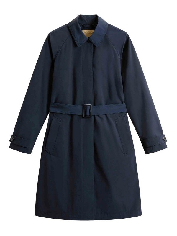 WOOLRICH: Trenchcoats - Trenchcoat - Blau