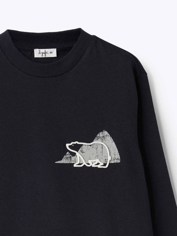 The Best Shops Il Gufo: T-shirts - T-Shirt - Blau