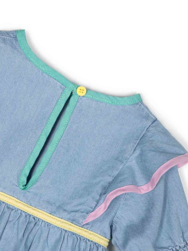 The Best Shops STELLA McCARTNEY: Knielange Kleider - Knielanges Kleid - Hellblau