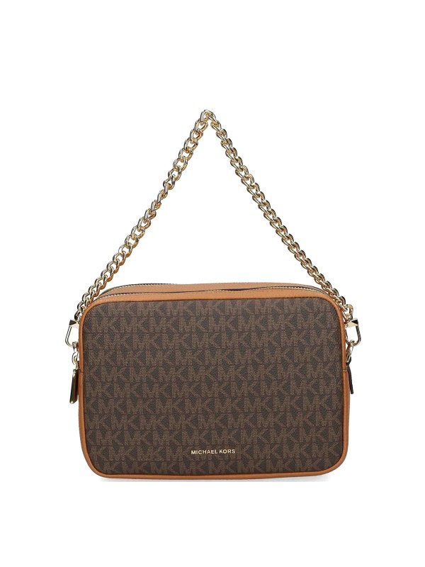 MICHAEL KORS: クロスボディバッグ - クロスボディバッグ - ブラウン