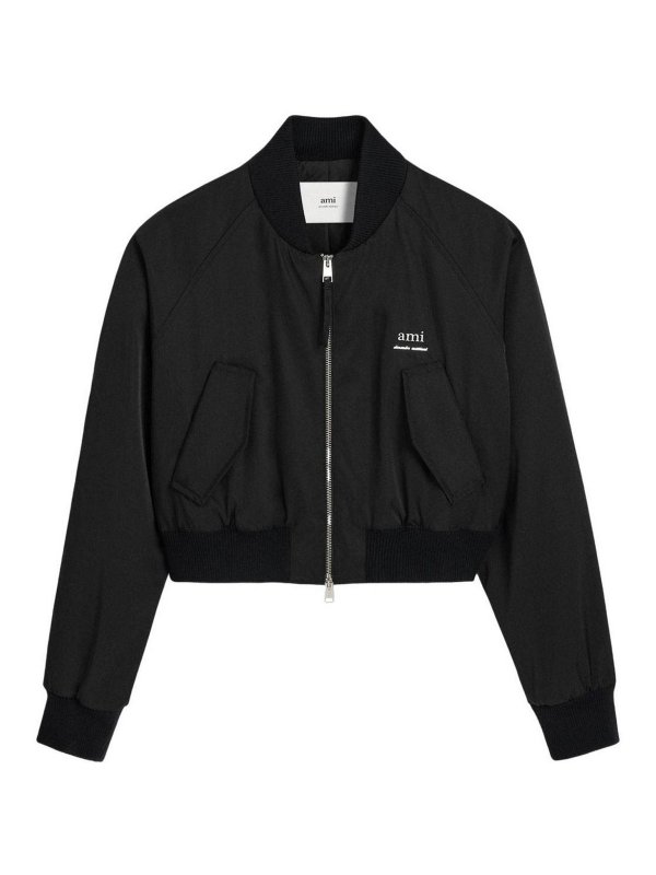 AMI PARIS: bombers - Bomber with logo