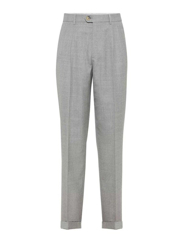 BRUNELLO CUCINELLI: casual trousers - Sartorial trousers with folds