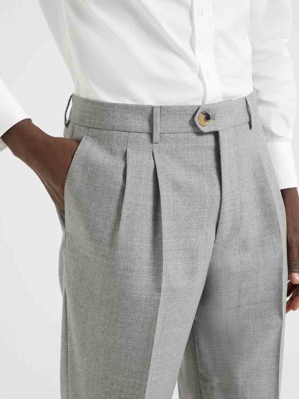 BRUNELLO CUCINELLI buy online Sartorial trousers with folds
