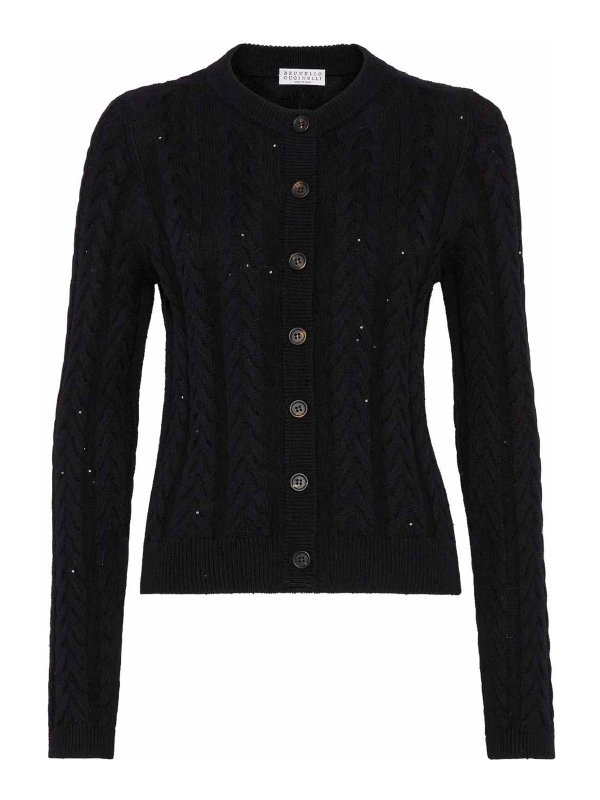 BRUNELLO CUCINELLI: Cardigans - Cardigan - Noir
