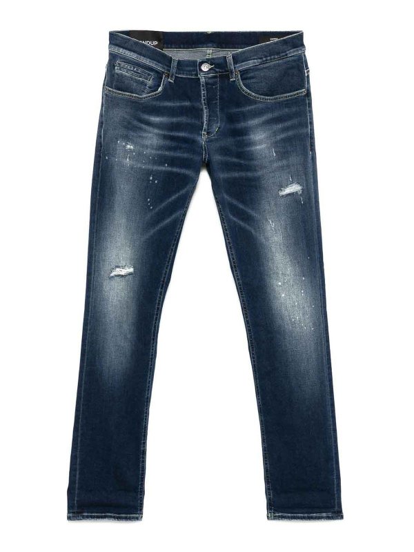 DONDUP: ブーツカットジーンズ - ブーツカットジーンズ - ブルー