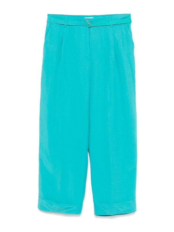 Liu Jo: カジュアルトラウザー - カジュアルパンツ - ブルー