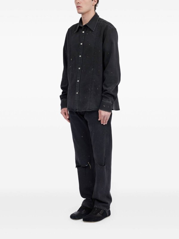 シャツ shop online シャツ - 黒