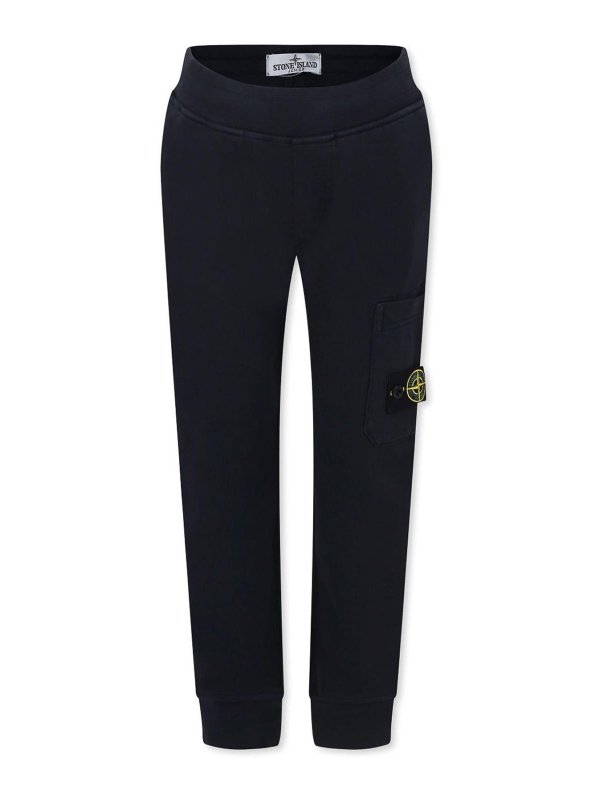 STONE ISLAND: casual trousers - Sports trousers with compass application