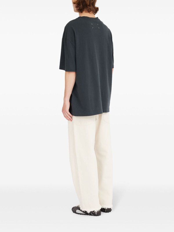Maison Margiela: t-shirt online - T-Shirt Con Motivo Numeri