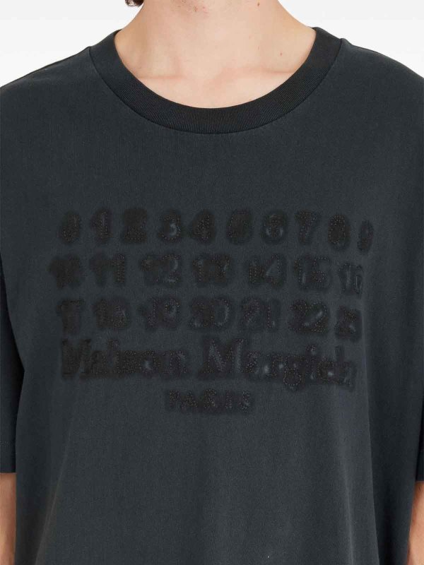 The Best Shops Maison Margiela: t-shirt - T-Shirt Con Motivo Numeri