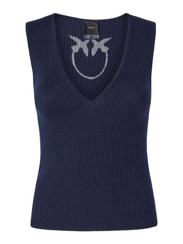 Pinko: トップス＆タンクトップ - トップ/タンクトップ - ブルー