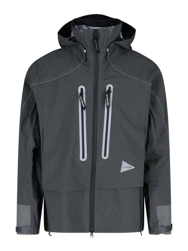 AND WANDER: カジュアルジャケット - カジュアルジャケット - グレー