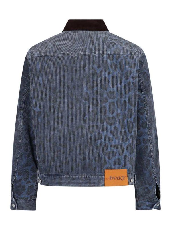 AWAKE NY: casual jackets online - Leopard printing work jacket