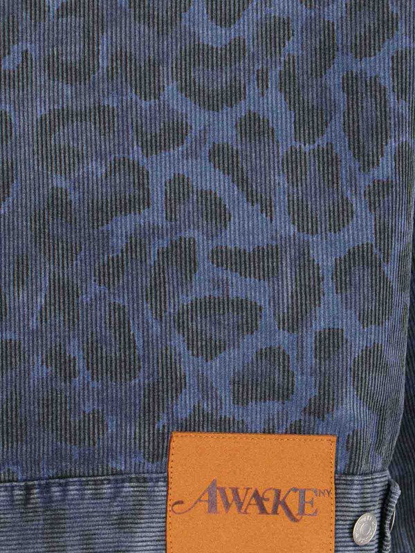 AWAKE NY buy online Leopard printing work jacket