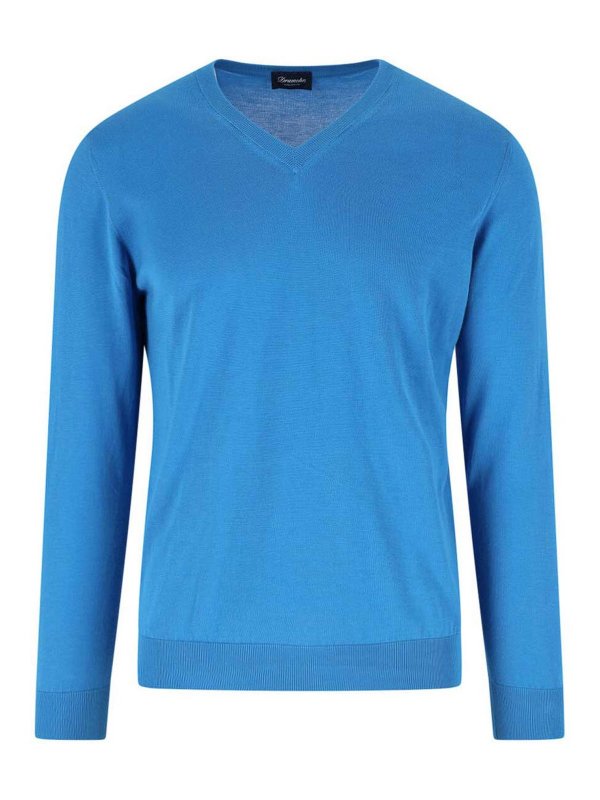 DRUMOHR: ボートネック - ボートネック - ブルー