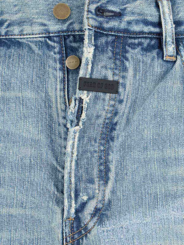 ブーツカットジーンズ - ブルー shop online: FEAR OF GOD