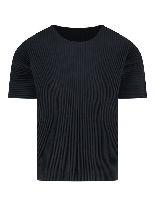 HOMME PLISSÉ ISSEY MIYAKE: T-shirts - T-Shirt - Noir