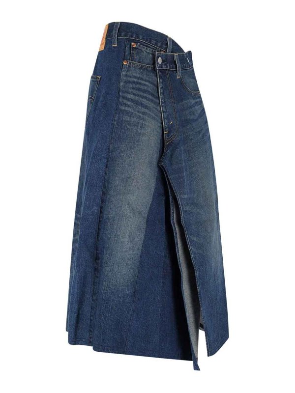 The Best Shops JUNYA WATANABE: Jupes midi et au genou - Jupe Midi - Bleu