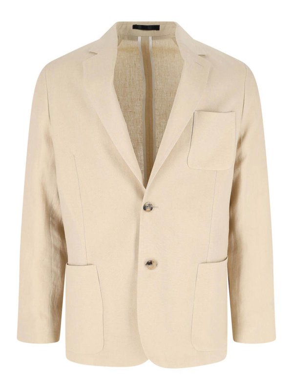 PAUL SMITH: blazers - Blazer Monopetto In Lino