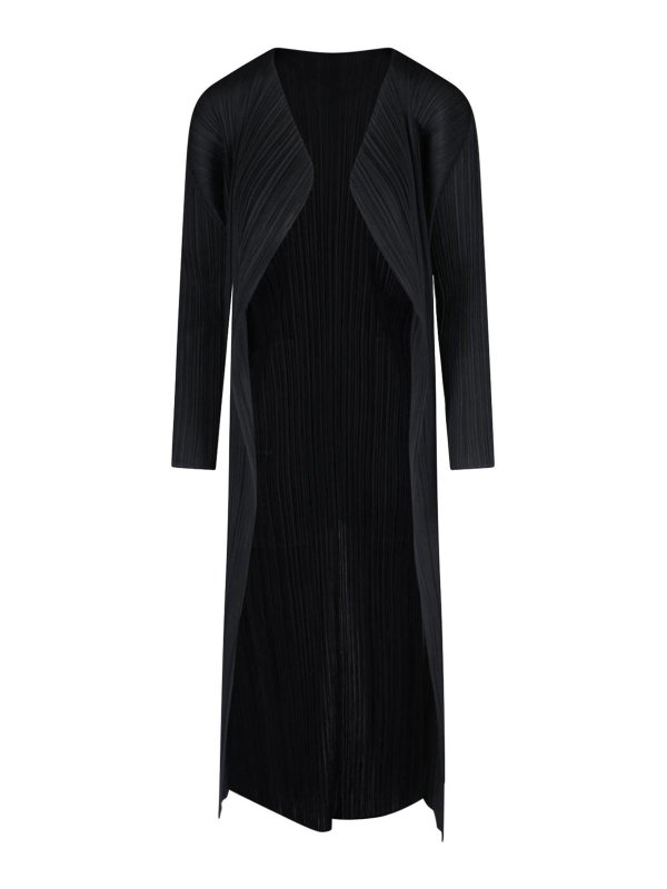 PLEATS PLEASE ISSEY MIYAKE: ショートコート - ショートコート - 黒