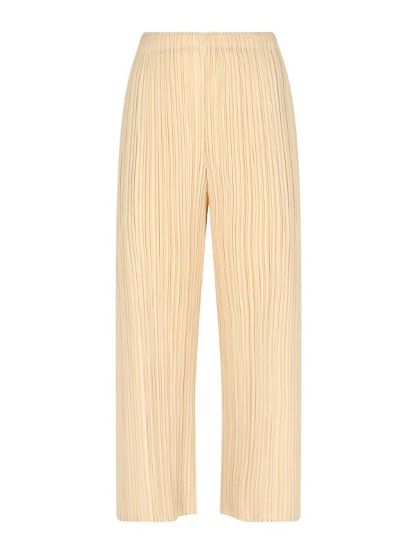 PLEATS PLEASE ISSEY MIYAKE: casual trousers - Pleated trousers