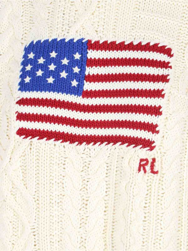 The Best Shops POLO RALPH LAUREN: U-Boot-Ausschnitt - U-Boot-Pullover - Weiß