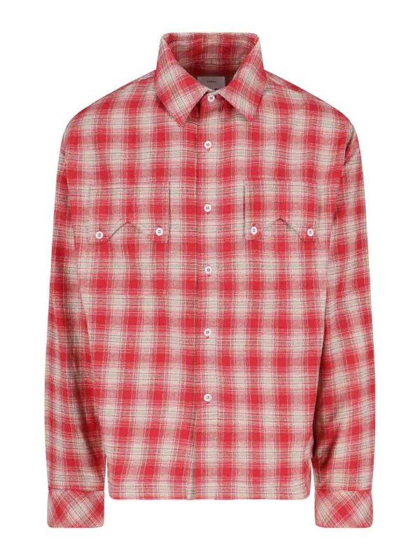 RHUDE: Chemises - Chemise - Rouge