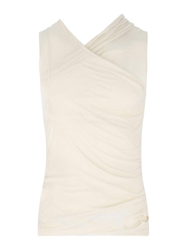 RICK OWENS: Tops y camisetas sin mangas - Top - Blanco