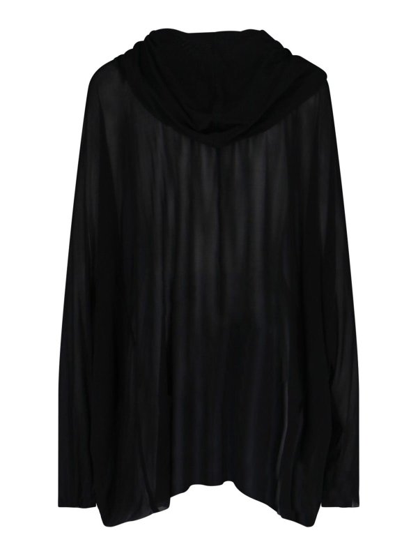 RICK OWENS: tunics online - Tunic with hood