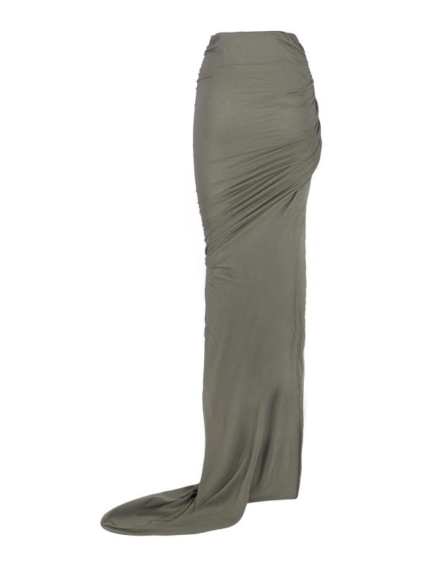 RICK OWENS: Knielange und Midi Röcke online - Midirock - Grau