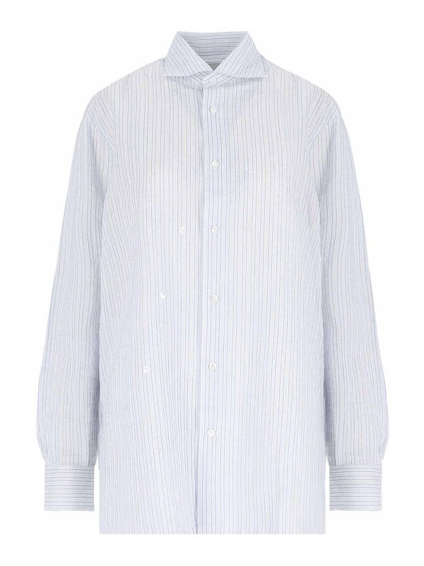 SETCHU: shirts - Adjustable collar shirt
