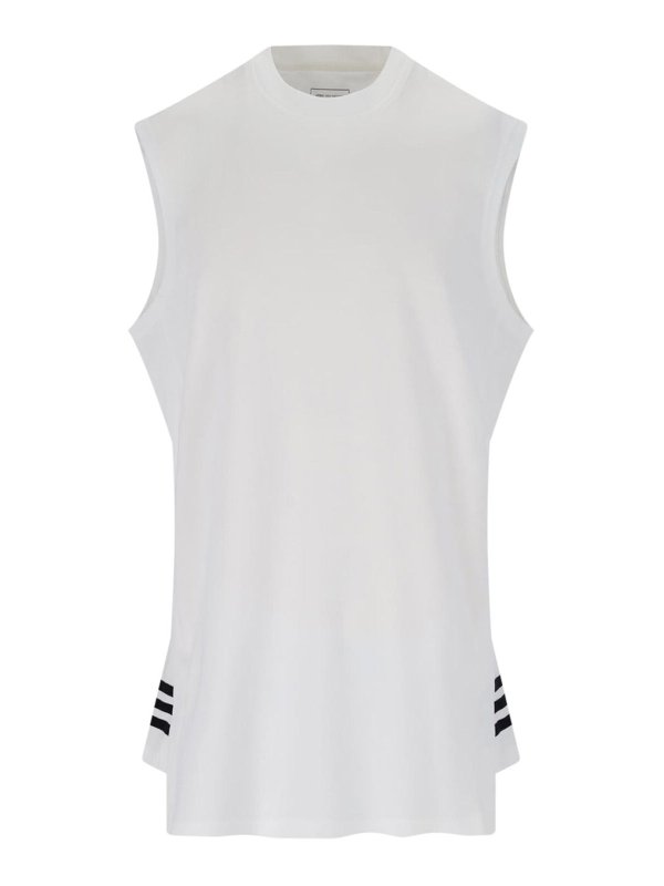 Y-3: Tops und Tank Tops - Top - Weiß