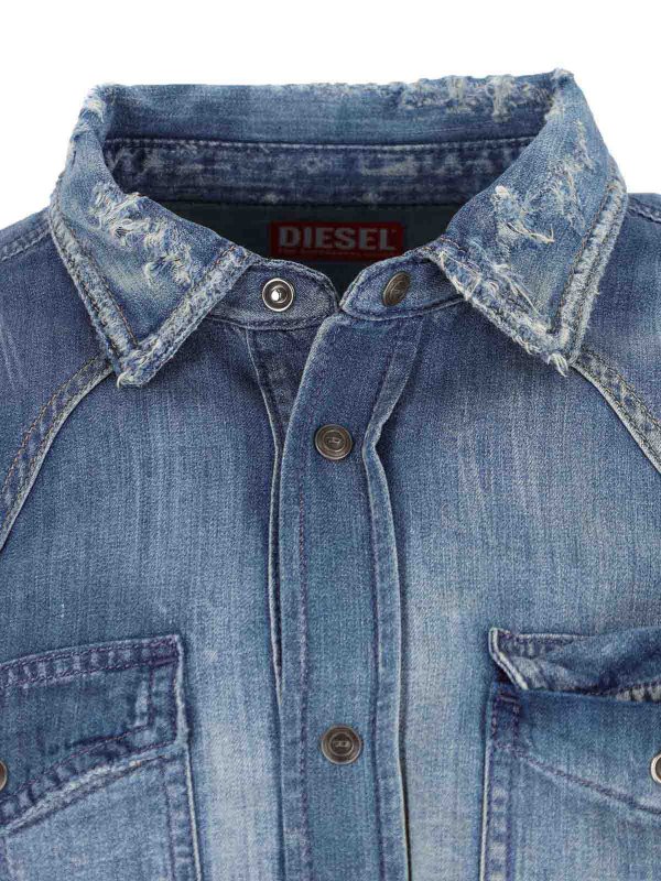 Denim shirt shop online: DIESEL
