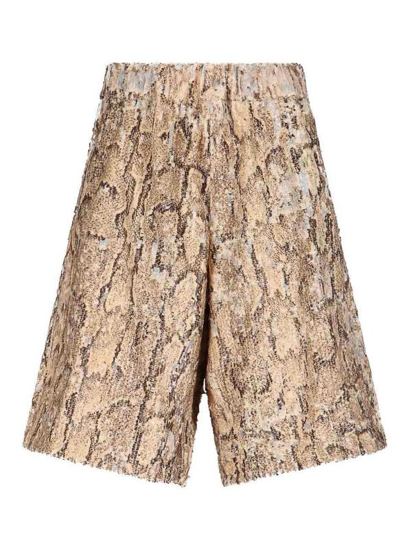 DRIES VAN NOTEN: Hosen Shorts - Shorts - Beige