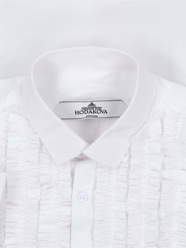 シャツ - 白 shop online: HODAKOVA