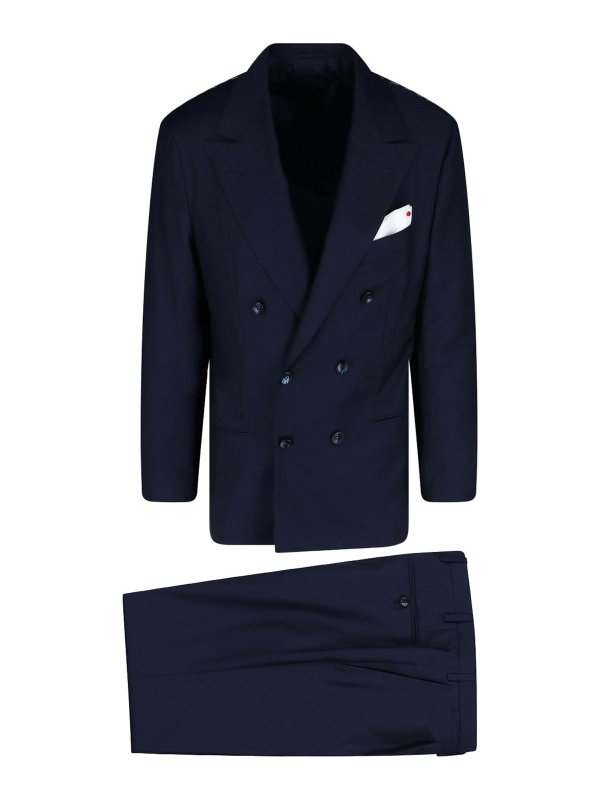 KITON: formal suits - Complete double -breasted wool