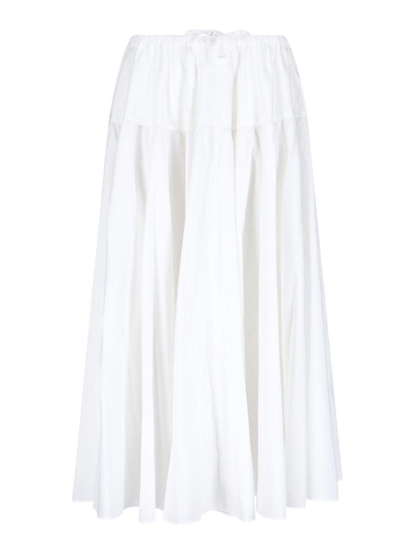 PATOU: ニーレングススカート＆ミディ丈 - 膝丈/ミディスカート - 白