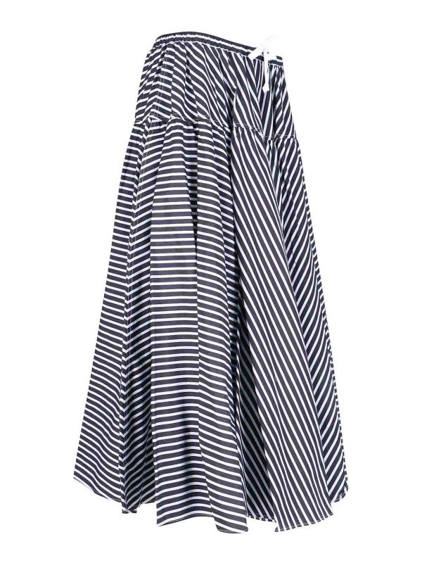 The Best Shops PATOU: Knielange und Midi Röcke - Midirock - Blau