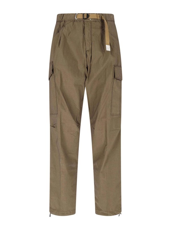 WHITE SAND: カジュアルトラウザー - カジュアルパンツ - ブラウン