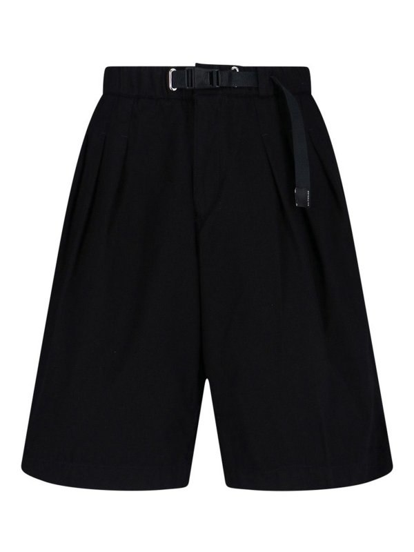 WHITE SAND: Trousers Shorts - Bermuda shorts with belt
