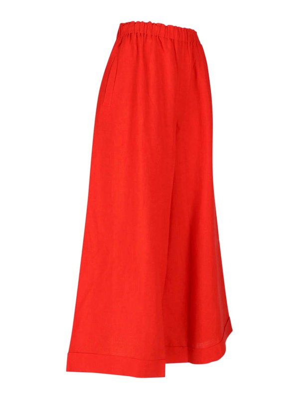 The Best Shops DANIELA GREGIS: Pantalons casual - Pantalons Décontractés - Rouge