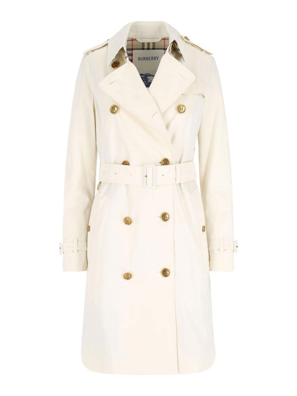 BURBERRY: Trenchs - Trench-Coat - Blanc