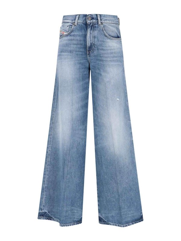 DIESEL: Jeans évasés - Jean Bootcut - Bleu