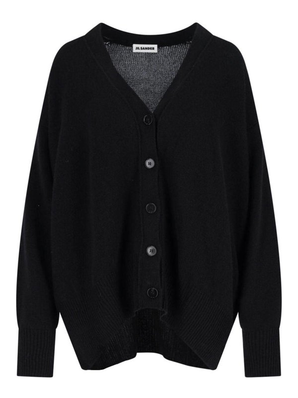 JIL SANDER: カーディガン - カーディガン - 黒
