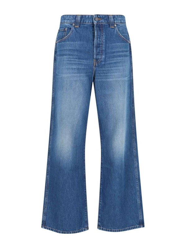 KHAITE: Bootcut - Bootcut Jeans - Blau