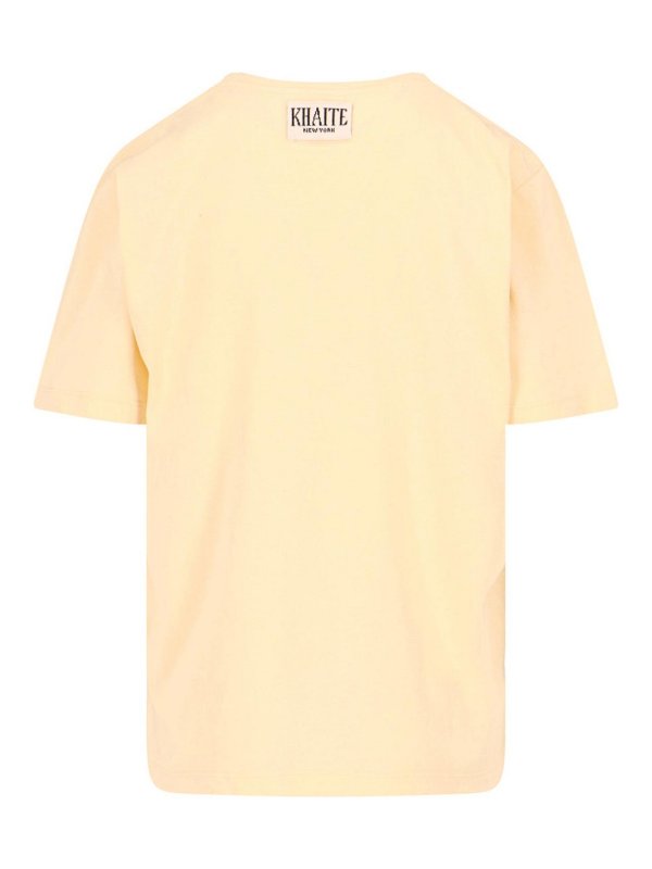 KHAITE: T-shirts online - T-Shirt - Jaune