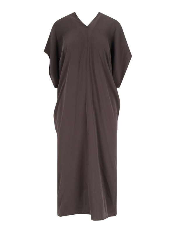 MM6 MAISON MARGIELA: Knielange Kleider - Knielanges Kleid - Braun