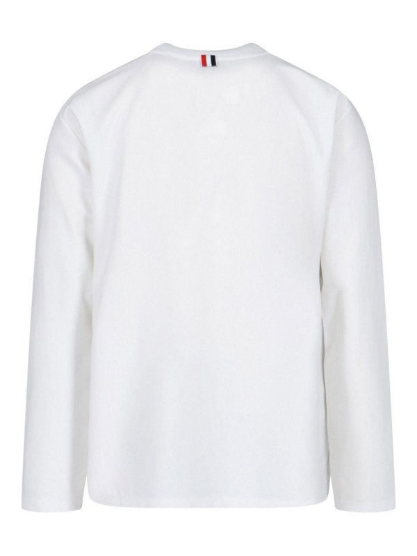THOM BROWNE: t-shirts online - Logo shirt