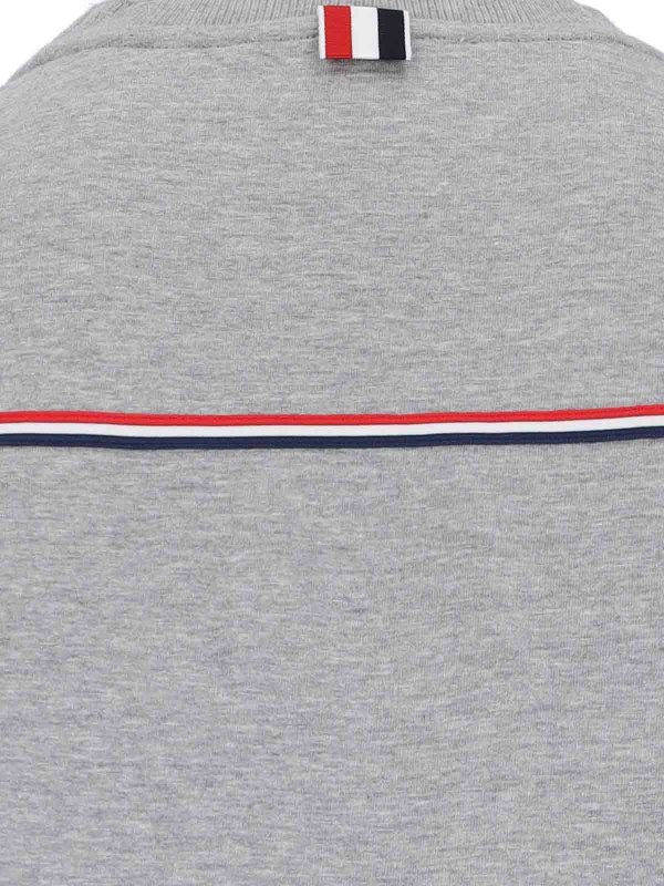 The Best Shops THOM BROWNE: T-shirts - T-Shirt - Gris