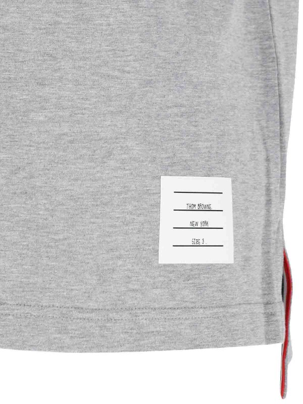T-Shirt - Gris shop online: THOM BROWNE
